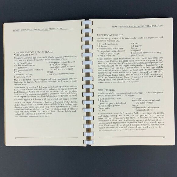 Yankee Church Supper Cookbook 1985 Spiral-Bound Recipes for Family & Crowd Meals - Picture 8 of 10